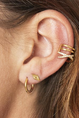 Earcuff Grace Zilver Koper h5 Afbeelding2